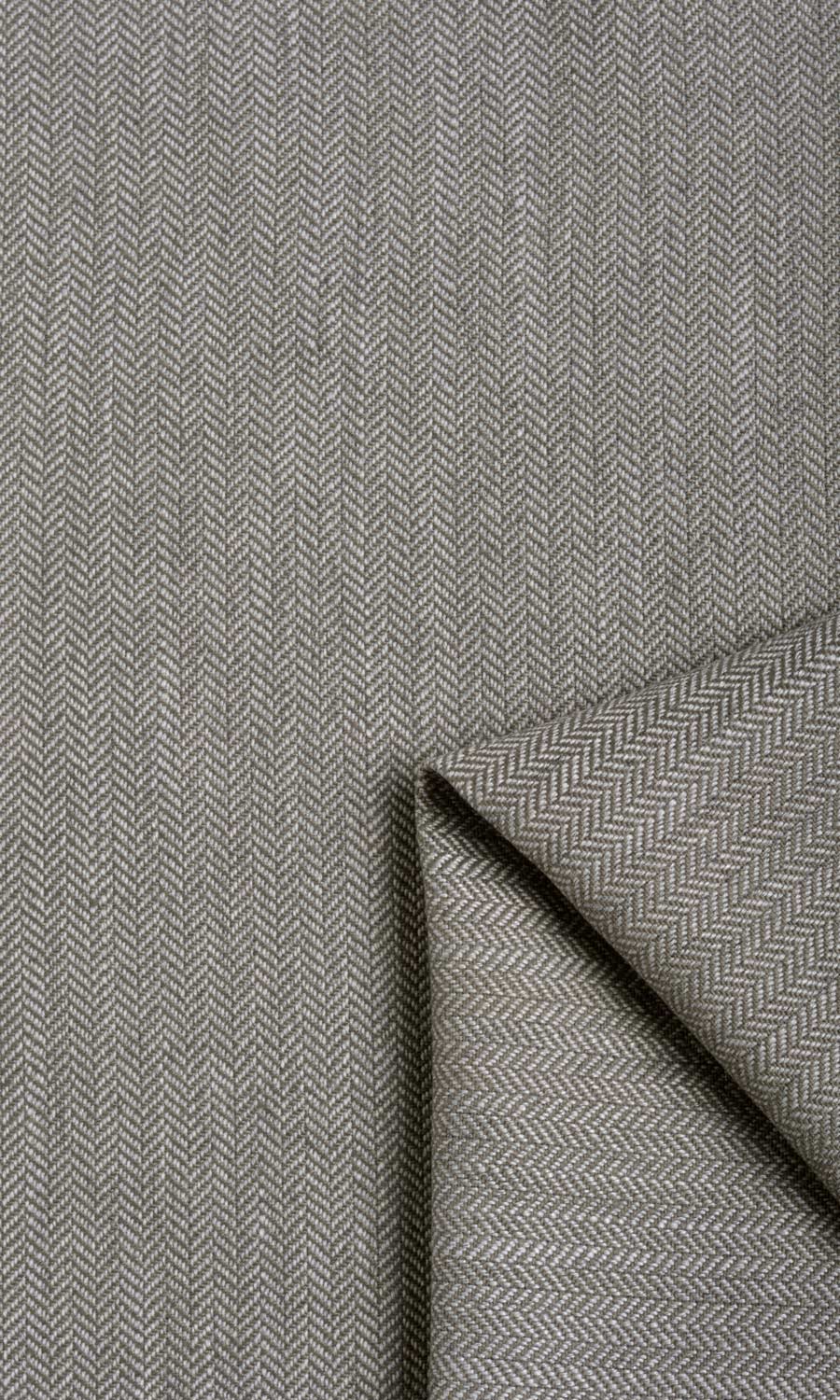 Herringbone Textured Drapery (Deep Gray) Extra Long Short Wide