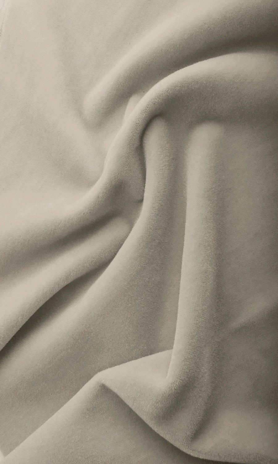 Velvet Pinch Pleat, Rod Pocket, Eyelet Curtains (Warm Ivory)
