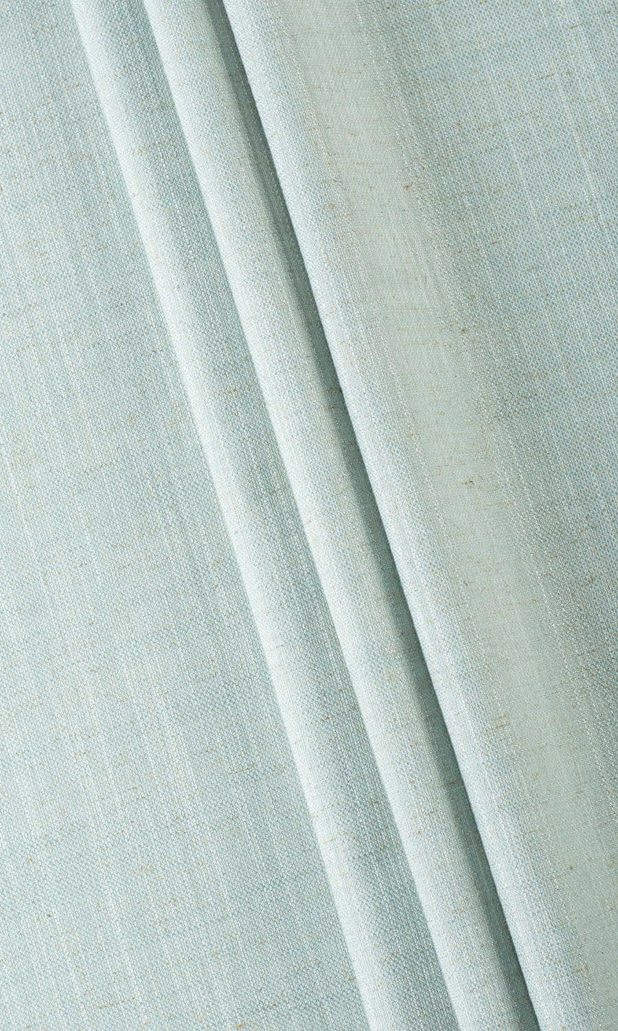 Plain Linen-Blend Drapes (Powder Blue)