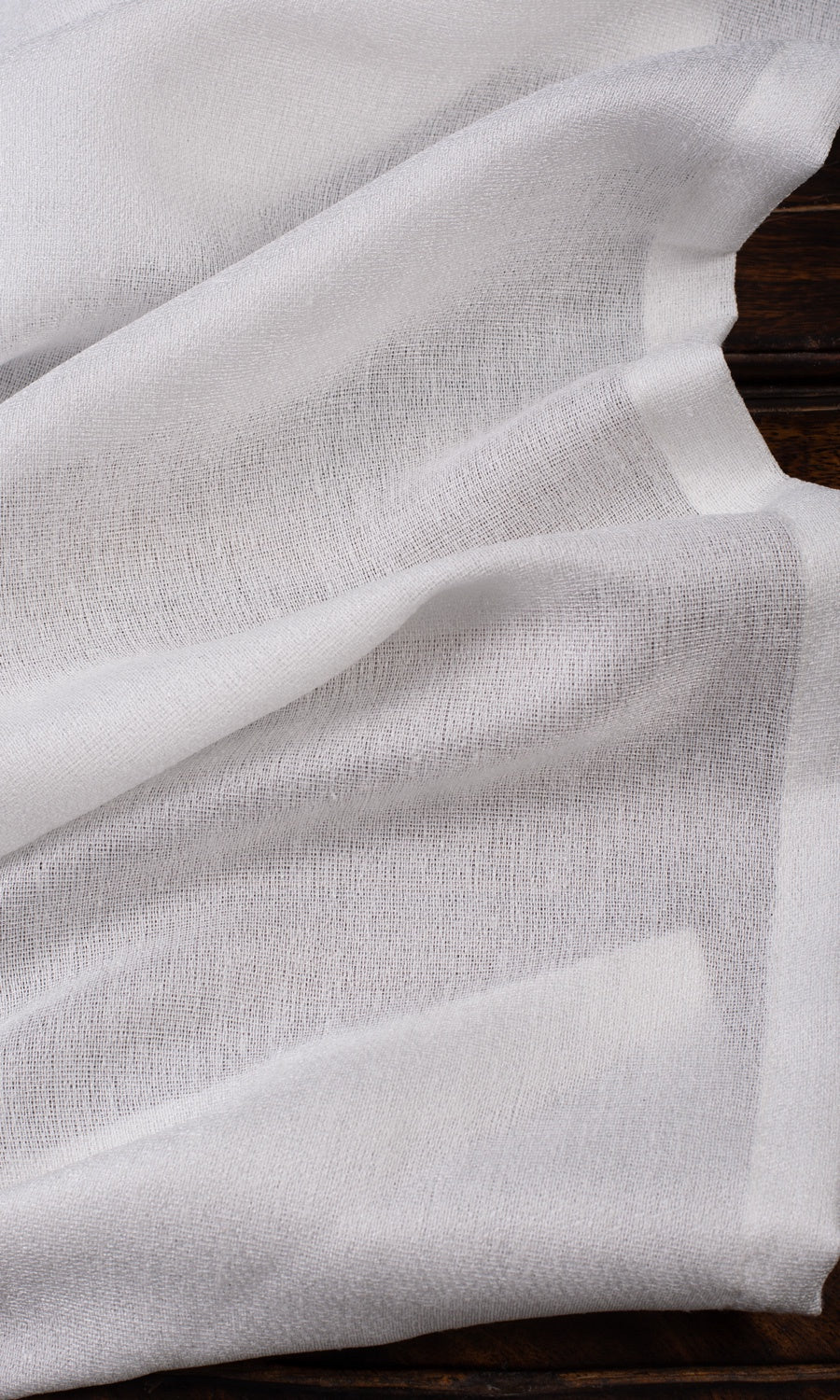 Plain Semi-Sheer Drapes for Living, Bedroom, Kitchen, Bathroom (Pearl White)