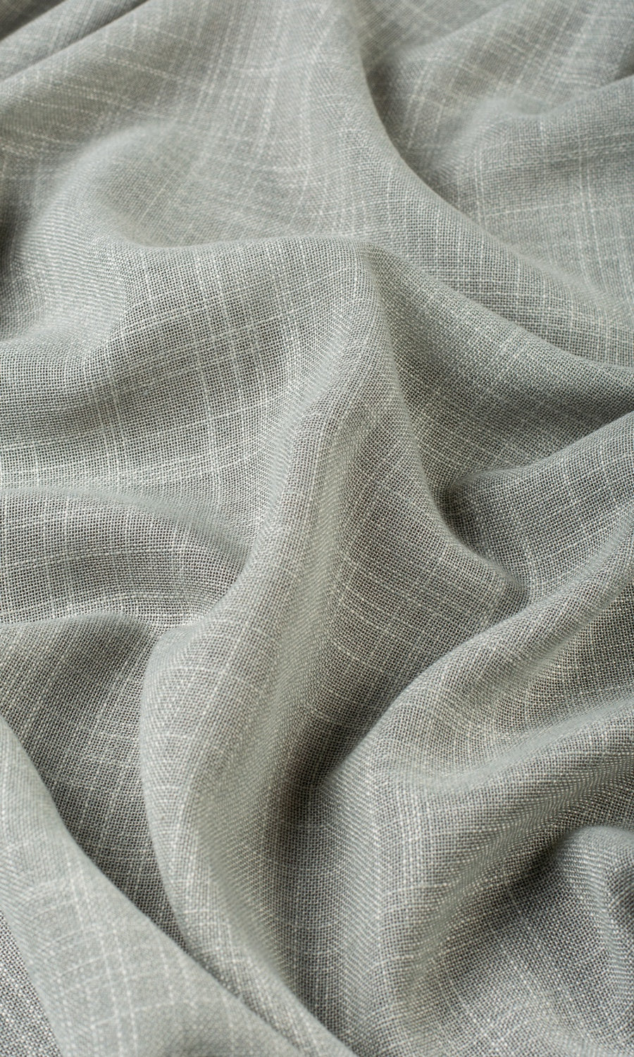 Textured Sheer Curtains / Drapes / Window Drapery Panels (Green-Grey)