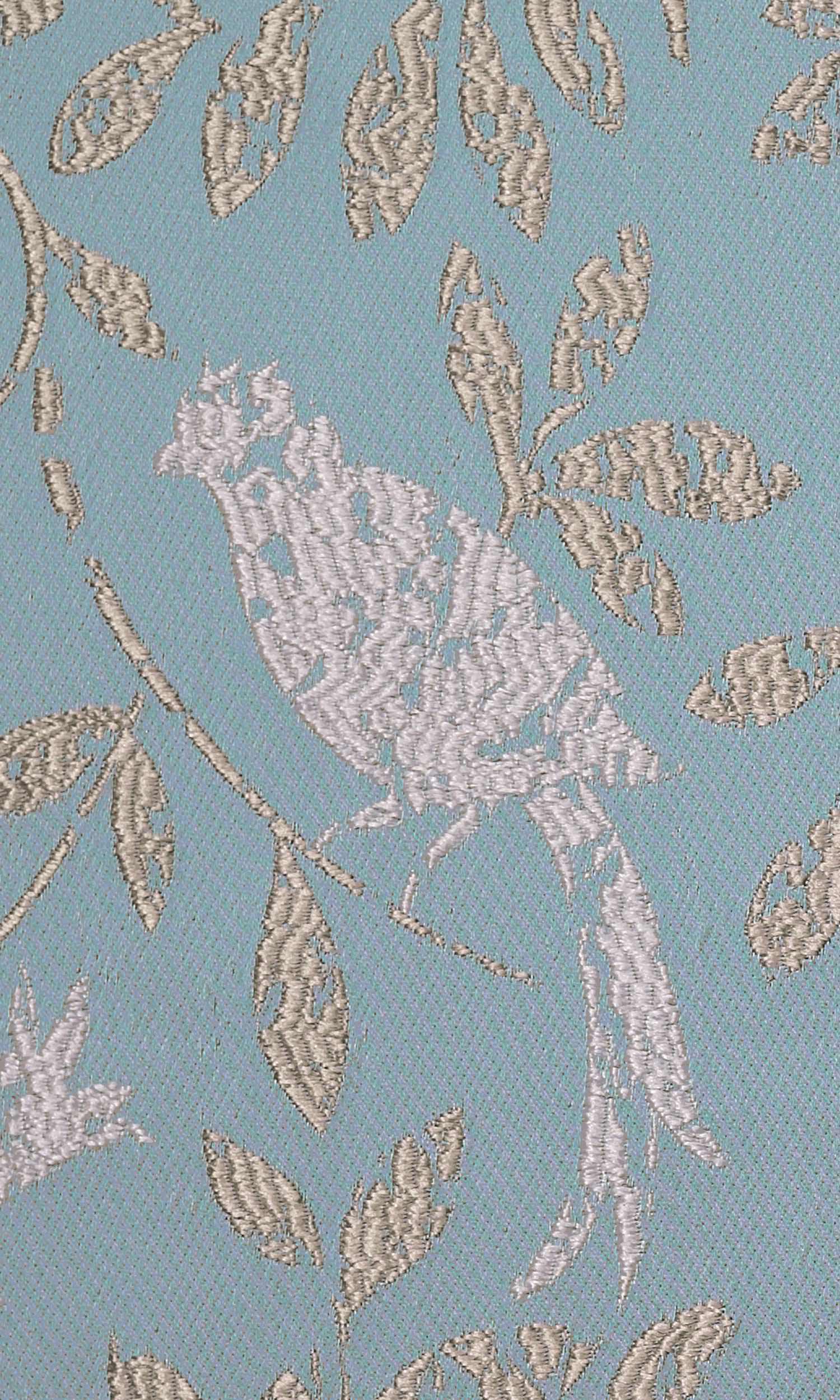 French Country  Pinch Pleat, Rod Pocket, Eyelet Curtains (Blue)