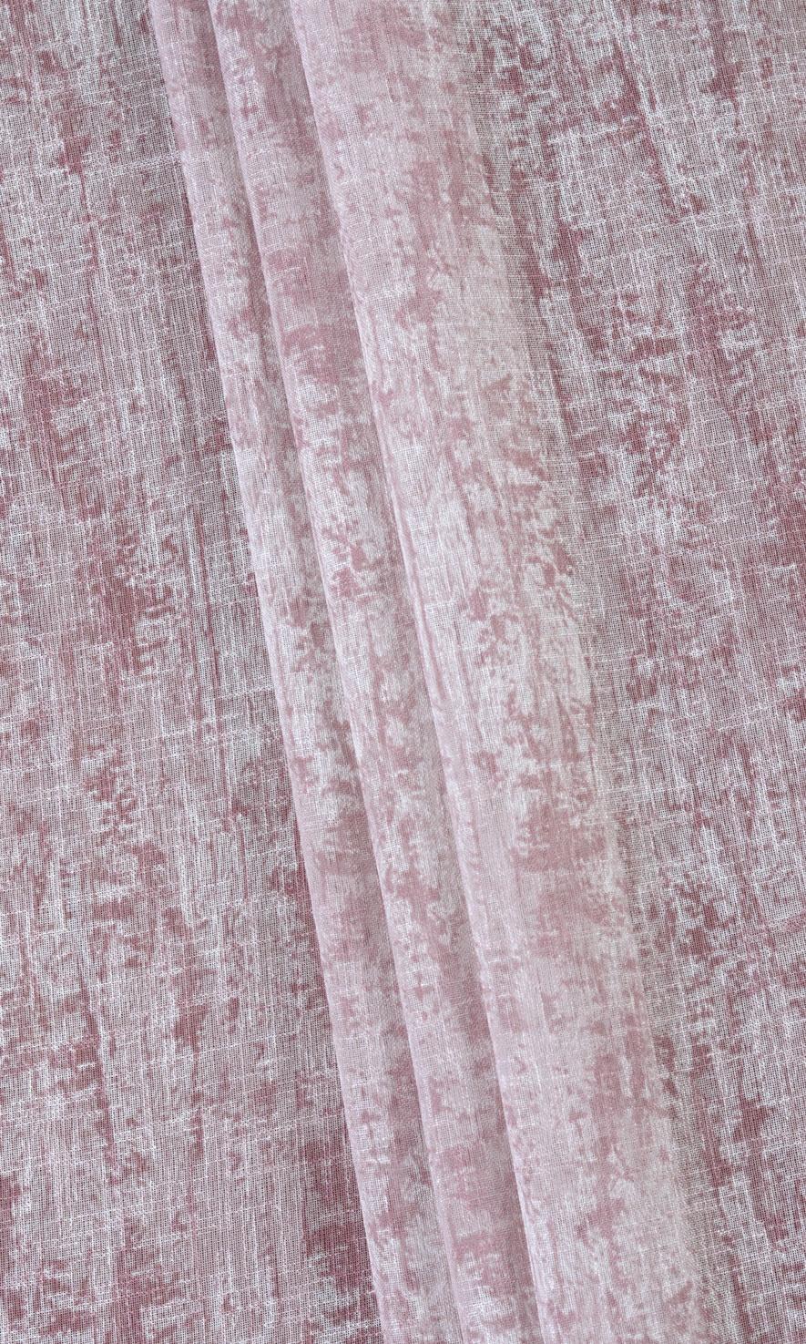 Textured Sheer Window Curtains (Pink) Extra Long Short Wide