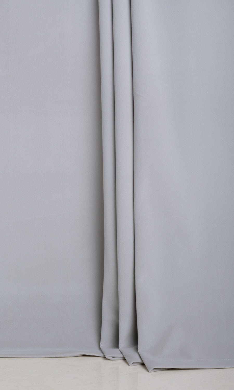 Velvet Custom Curtains (Steel Grey/ Blue)