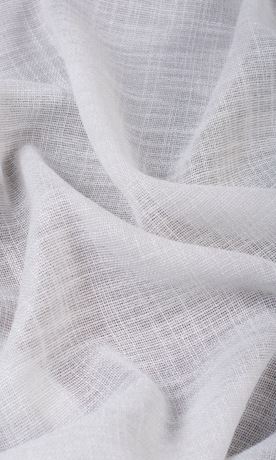Textured Sheer Custom Curtains (Porcelain White)