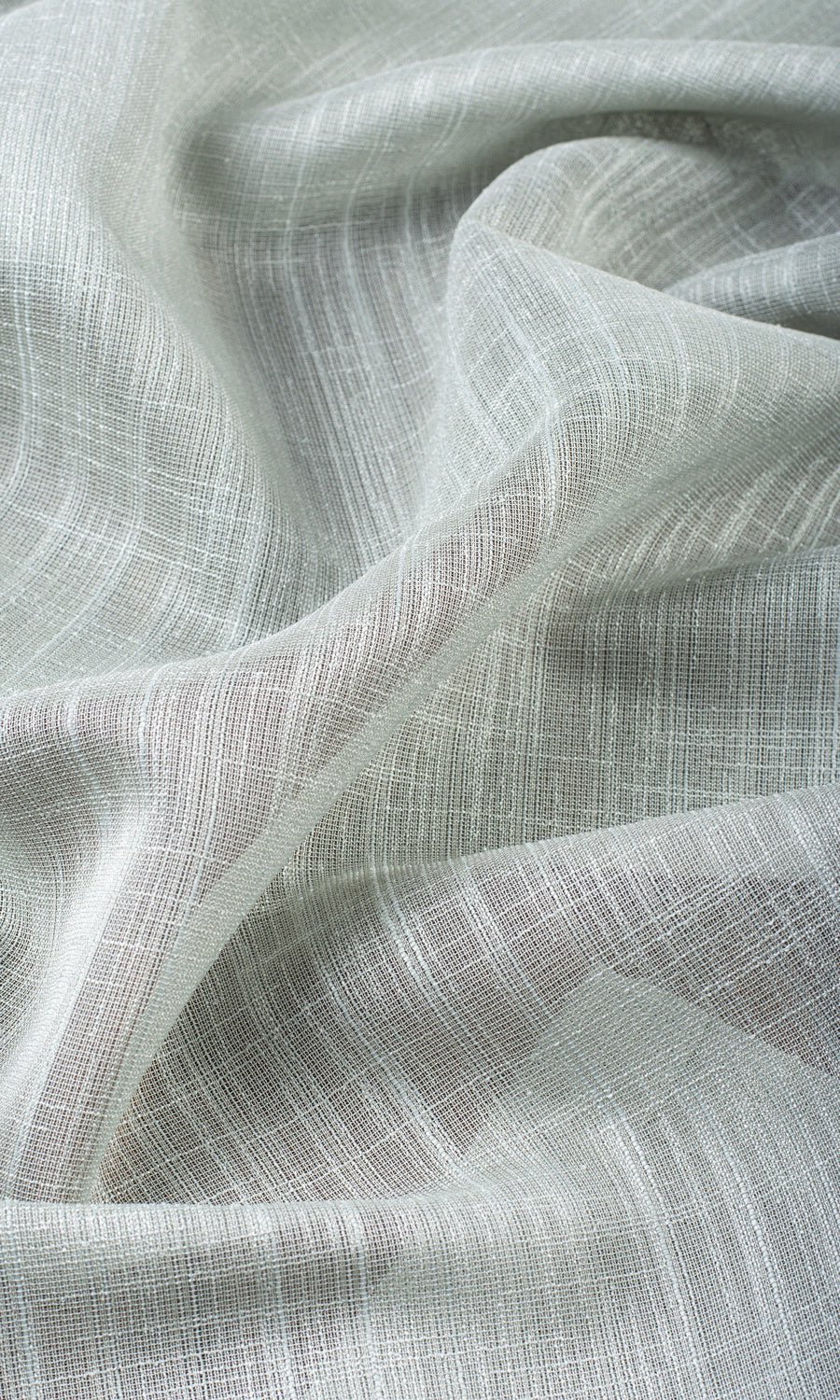 Textured Sheer Custom Curtains (Ice Grey-Blue)