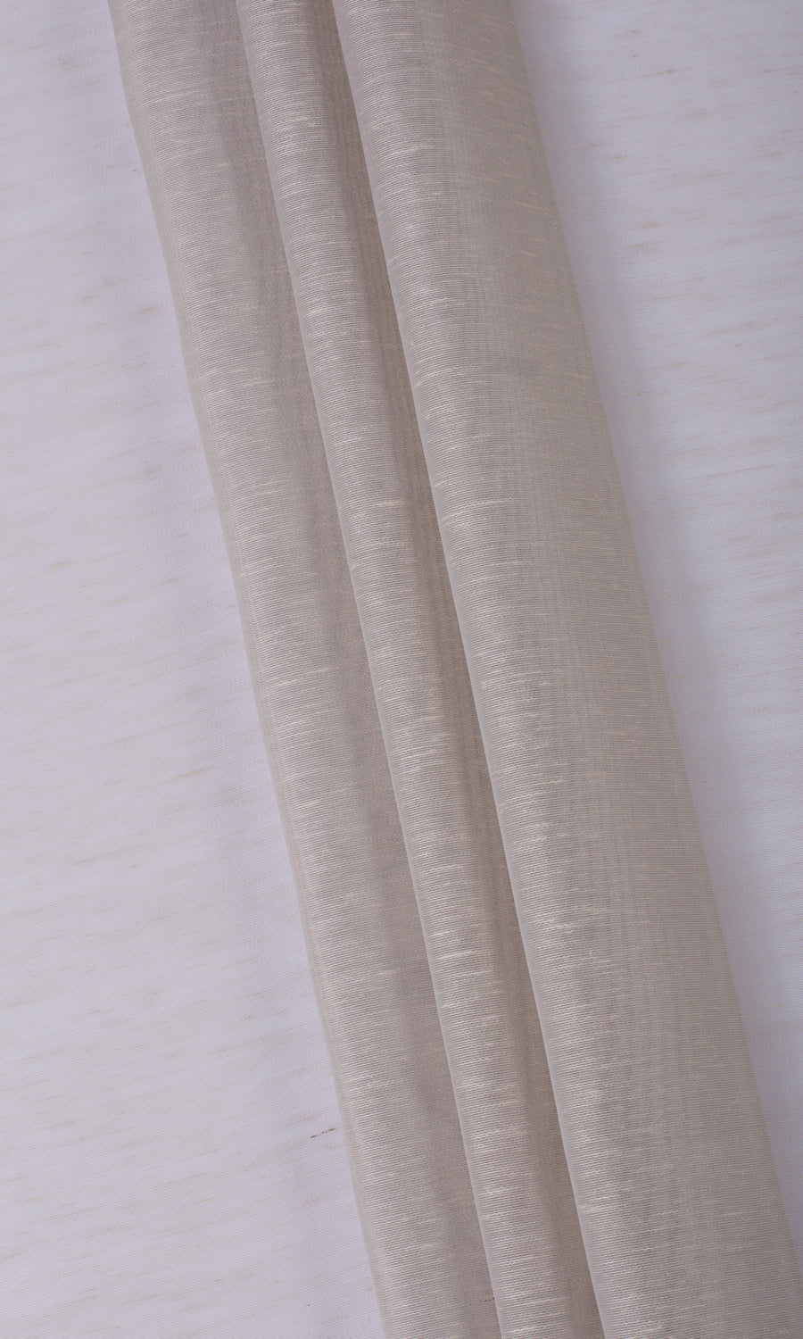 Plain Sheer Pinch Pleat, Rod Pocket, Eyelet Curtains (Taupe Grey)