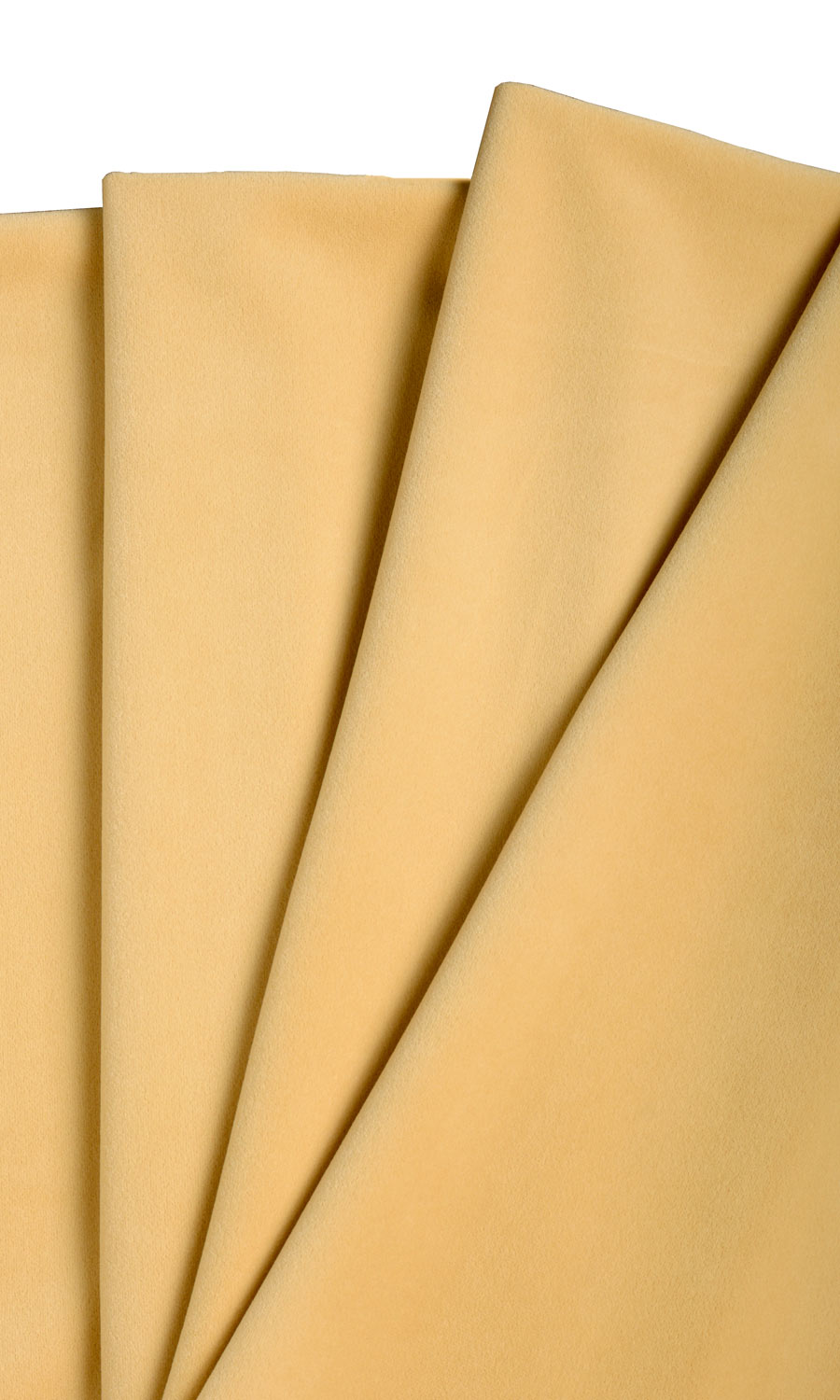 Velvet Pinch Pleat, Rod Pocket, Eyelet Curtains (Pale Yellow)