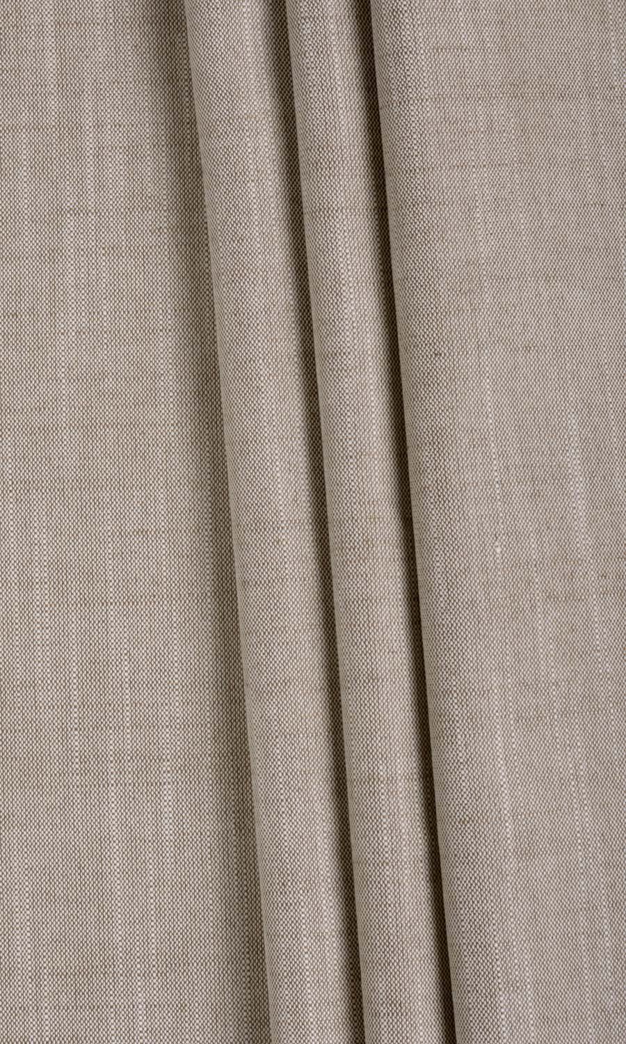 Plain Linen Texture Custom Curtains (Cedar Brown)