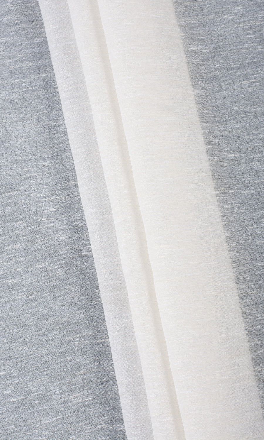 Textured Sheer Window Curtains for Living, Bedroom, Kitchen, Bathroom (Cotton White)