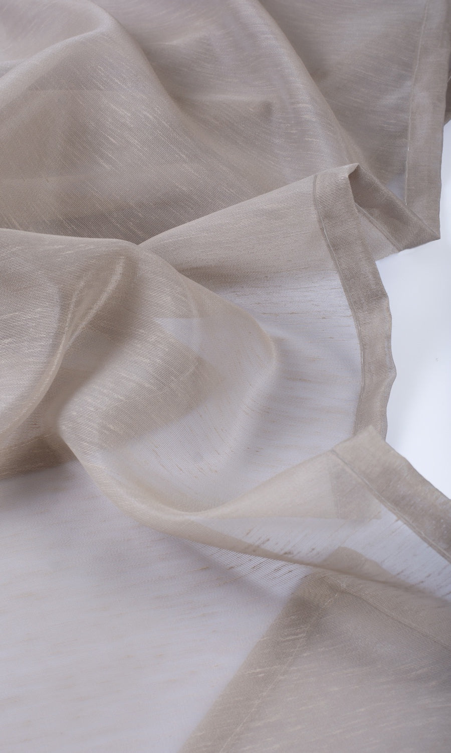 Plain Sheer Drapery (Taupe Grey)