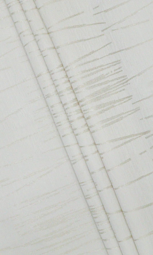 Abstract Print Window Curtains (White/ Ivory)