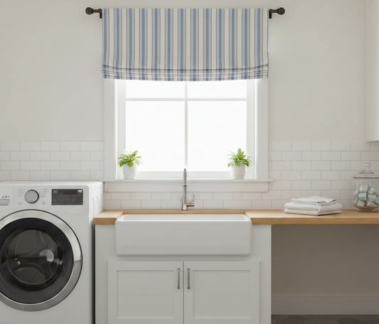 Stationary Mock Roman Shade Valance