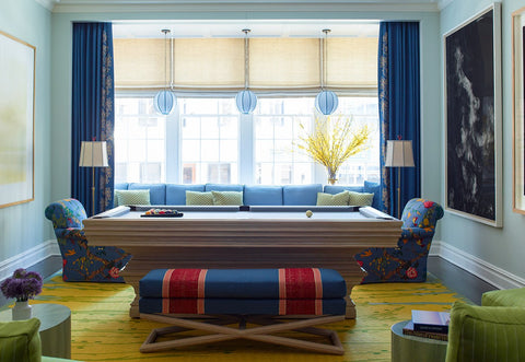 How to Layer Roman Shades with Curtains