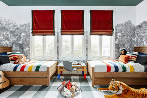 Nursery and Kids' Room Window Roman Shades: Tips & Ideas to Blend Style with Child Safety
