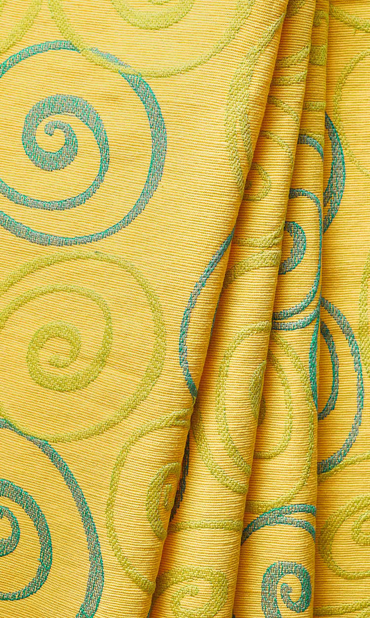 Cotton Home Decor Fabric By the Yard (Yellow Cotton)