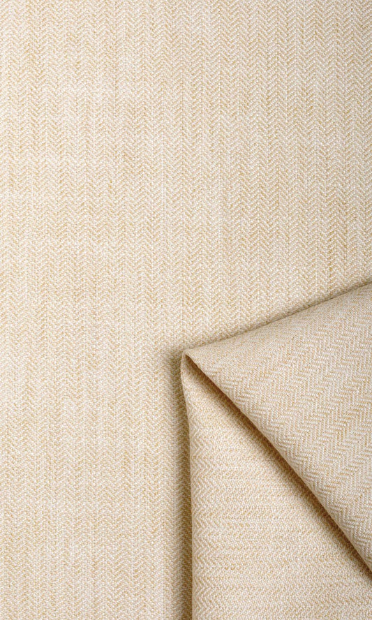 Herringbone Textured Drapes (Ivory Beige)