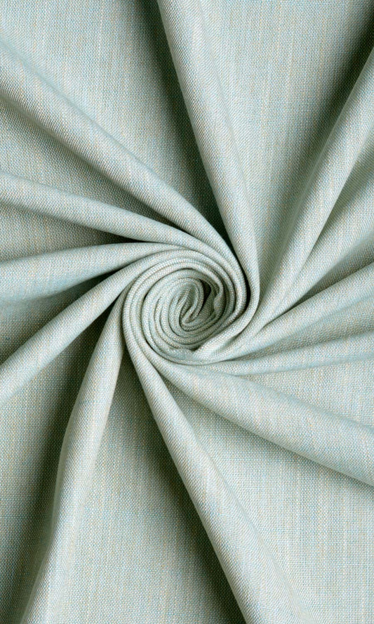 Plain Linen Texture Home Decor Fabric Sample (Pale Blue/ Green)