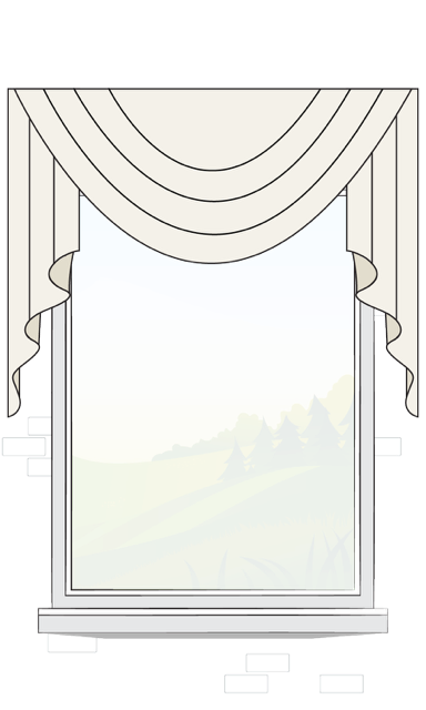 Board Mounted Swag Valance