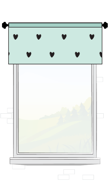 Pole mounted flat panel valance