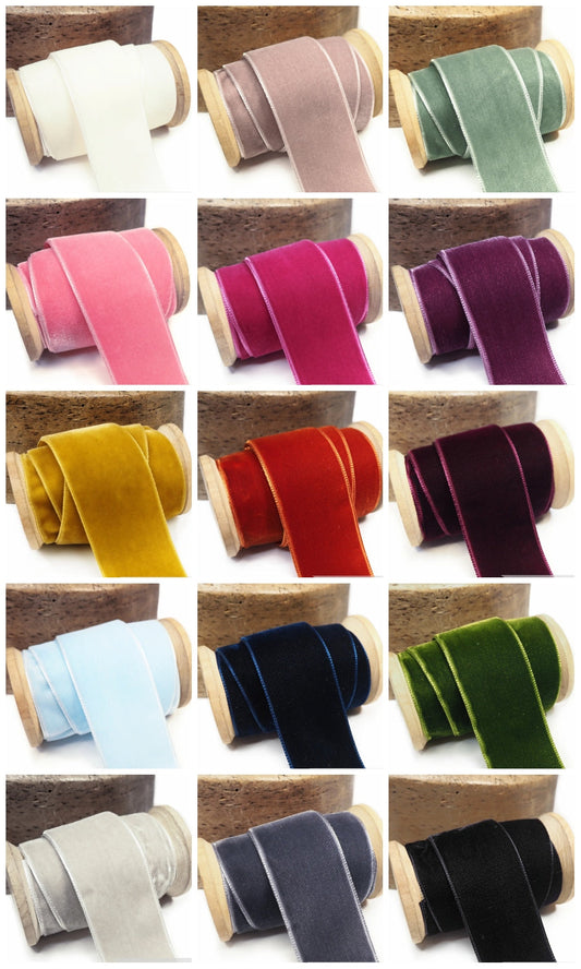 Velvet ribbon trim