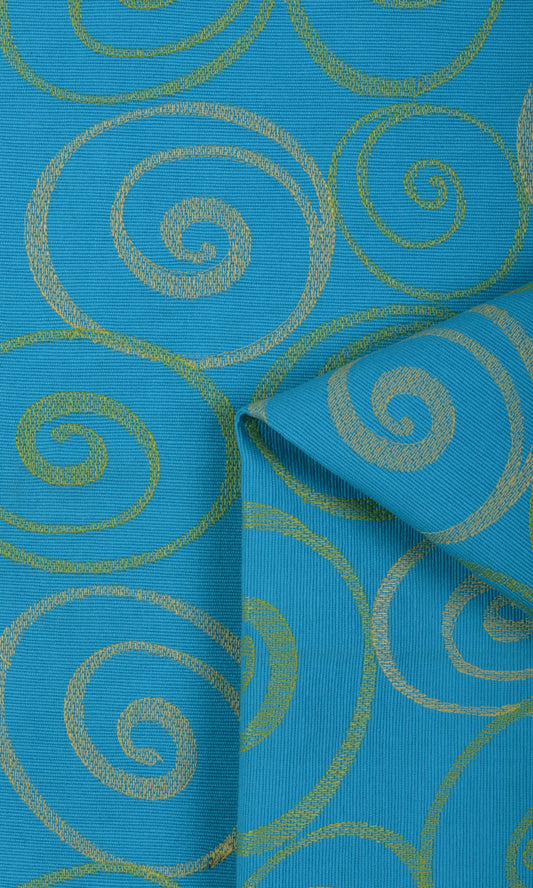 Cotton Roman Shades (Blue Cotton)