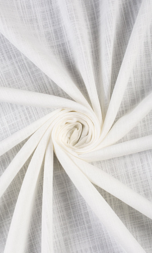 Semi-Sheer Home Decor Fabric Sample (White)