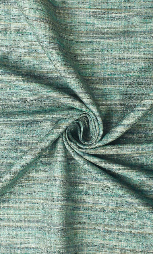 Faux Silk Textured Home Decor Fabric Sample (Blue-Green)
