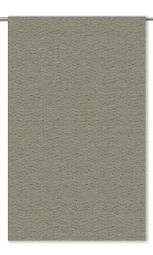 Herringbone Textured Curtain Panels (Green-Gray)