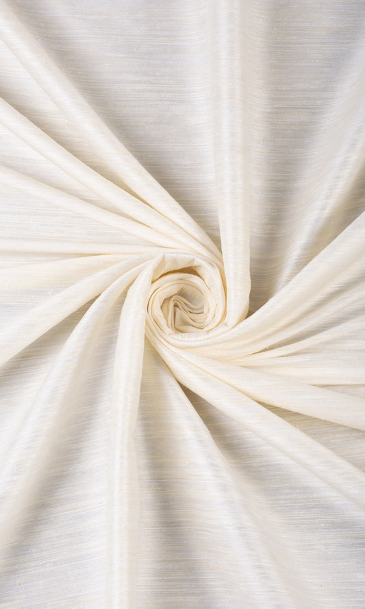 Textured Roman Shades (Warm Ivory)