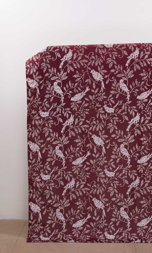 French Country  Home Decor Fabric Sample (Red)