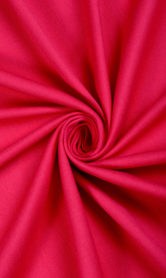 Plain Home Decor Fabric Sample (Raspberry Red)