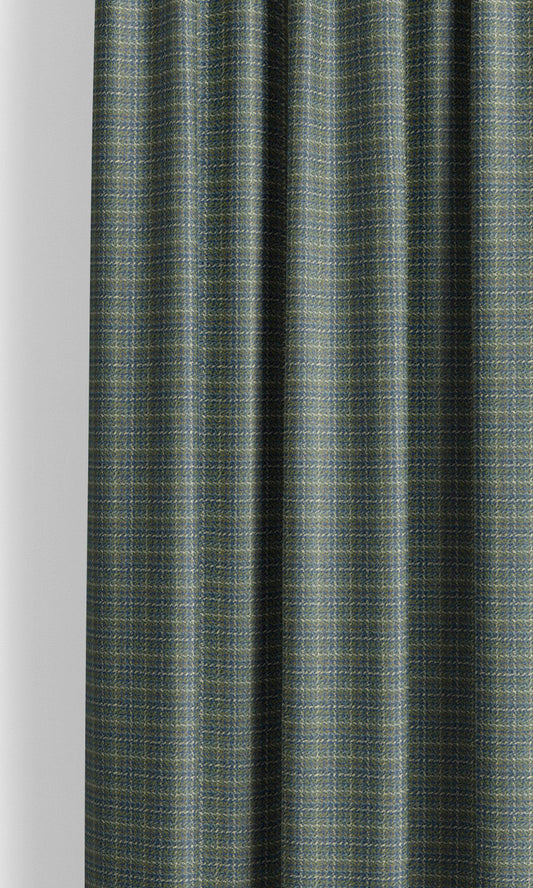 Textured Velvet Window Curtains (Olive Green/ Charcoal Gray)