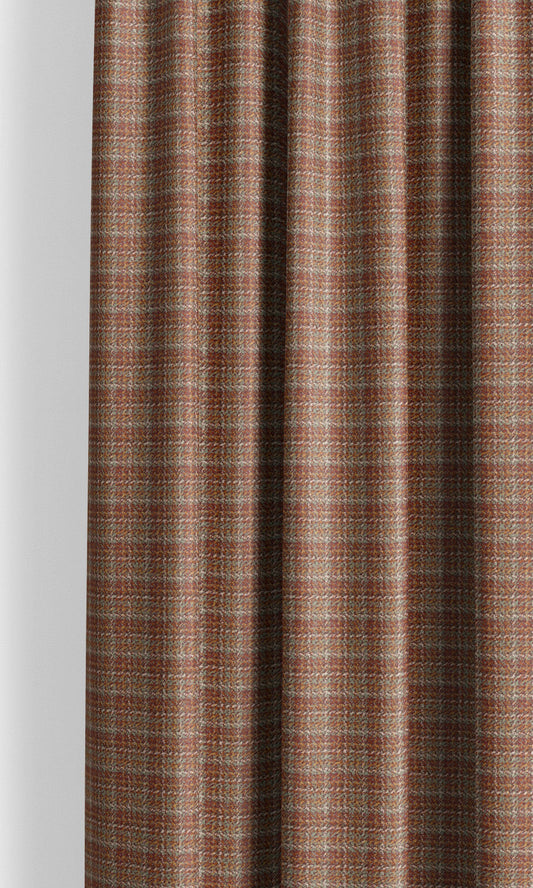 Textured Velvet Drapes (Chestnut Brown/ Taupe)
