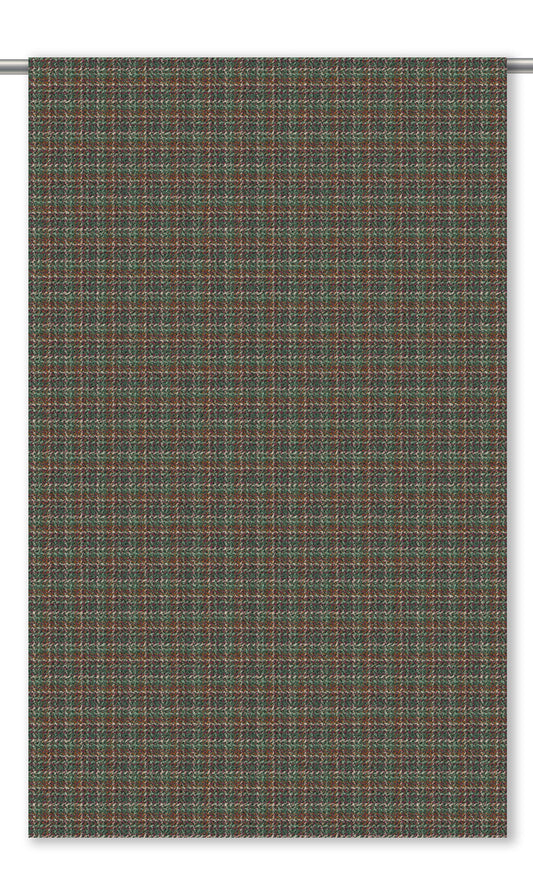 Textured Velvet Curtain Panels (Forest Green/ Rust Brown/ Charcoal Gray)