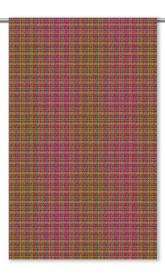 Textured Velvet Home Decor Fabric By the Yard (Crimson/ Yellow Ochre)
