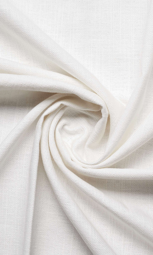 Linen Home Decor Fabric Sample (White)