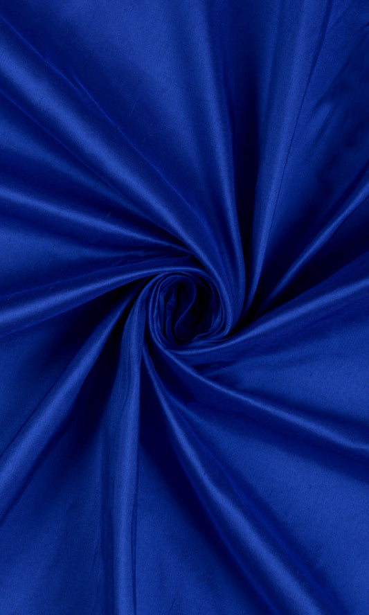 Shantung Silk Home Decor Fabric Sample (Sapphire Blue)