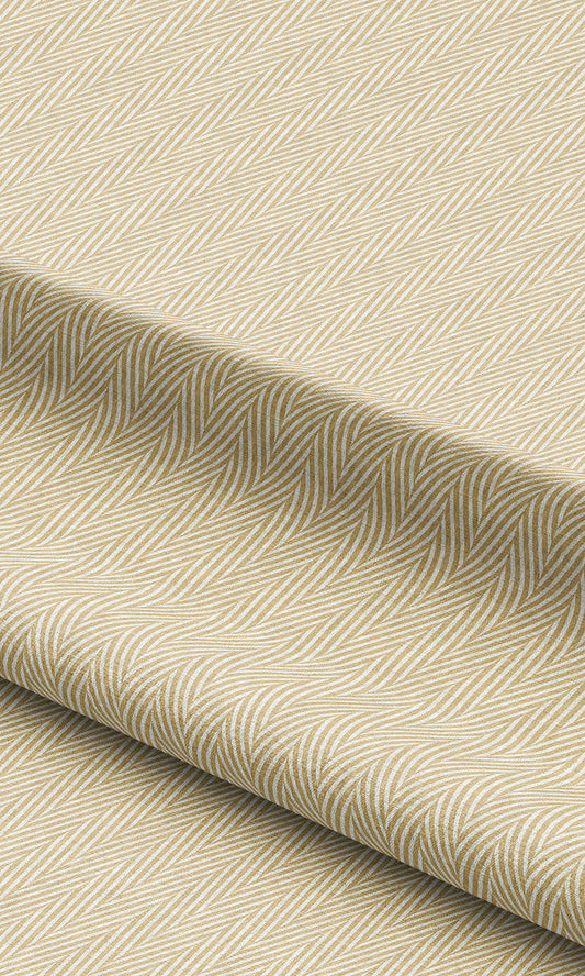 Chevron Print Curtains / Drapes / Window Drapery Panels (Sandy Beige)