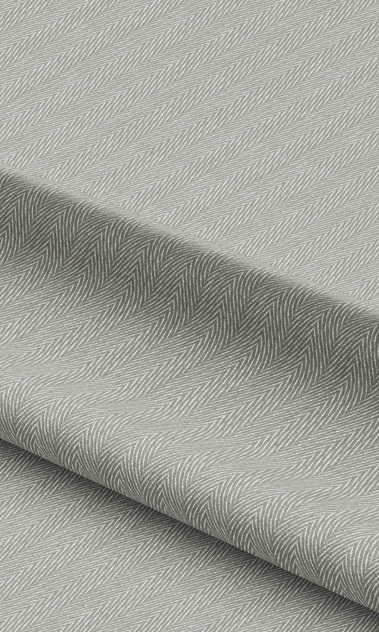 Herringbone Texture Curtains / Drapes / Window Drapery Panels (Stone Gray)