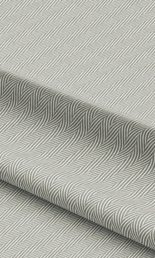 Herringbone Texture Curtains / Drapes / Window Drapery Panels (Stone Gray)