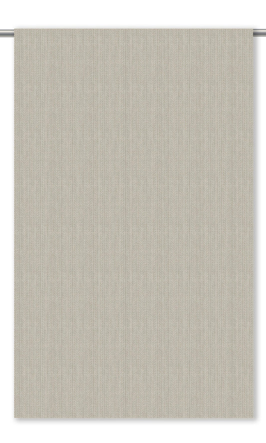 Herringbone Texture Curtain Panels (Soft Beige)