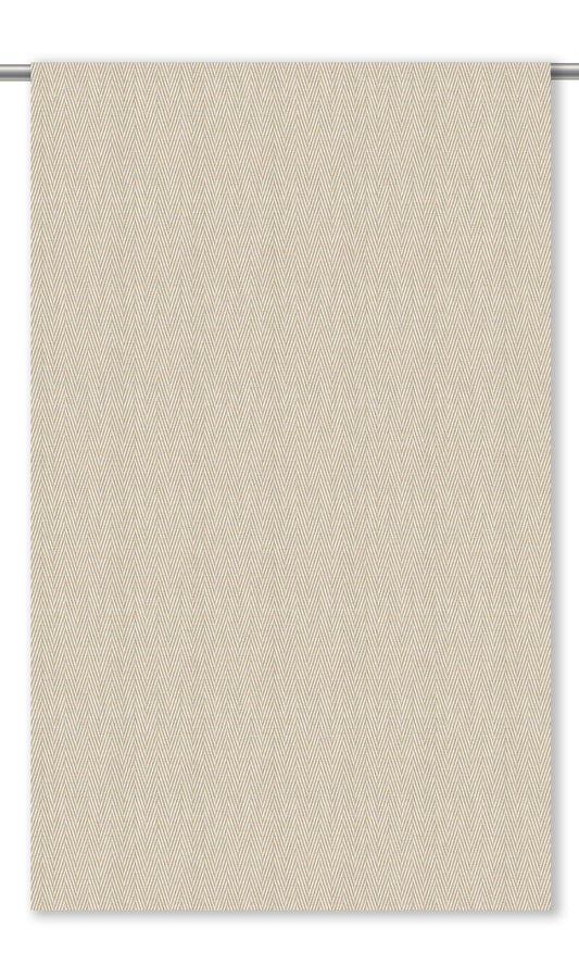 Herringbone Texture Curtain Panels (Wheat Beige)