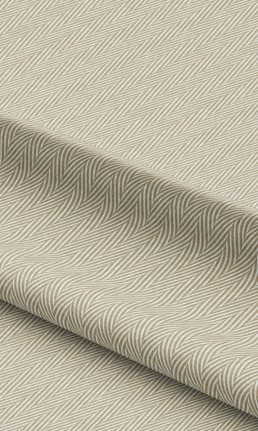 Chevron Print Curtains / Drapes / Window Drapery Panels (Wheat Beige)
