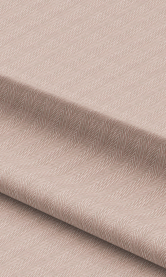 Herringbone Print Curtains / Drapes / Window Drapery Panels (Dusty Pink)