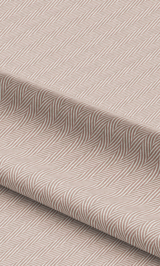 Chevron Print Curtains / Drapes / Window Drapery Panels (Dusty Pink)