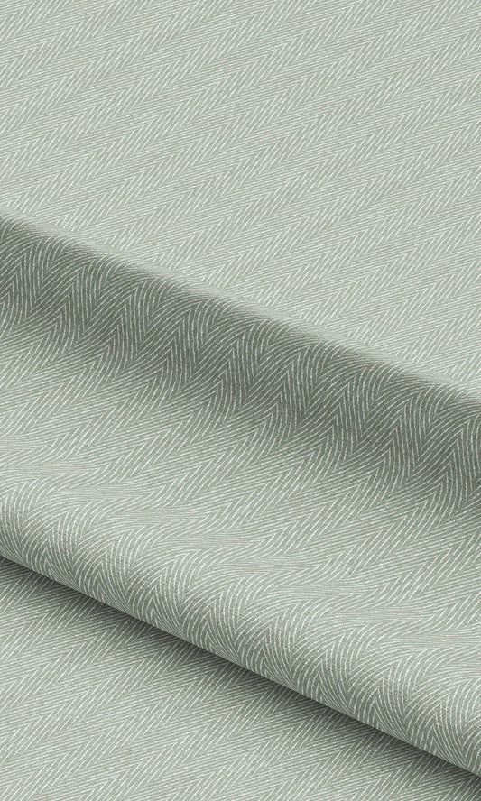 Herringbone Print Curtains / Drapes / Window Drapery Panels (Seafoam Green)