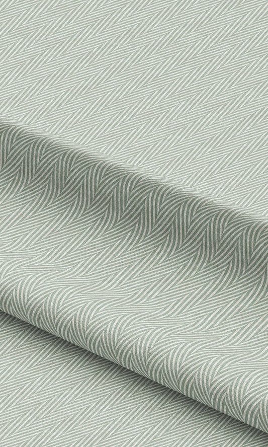 Chevron Print Curtains / Drapes / Window Drapery Panels (Sage Green)