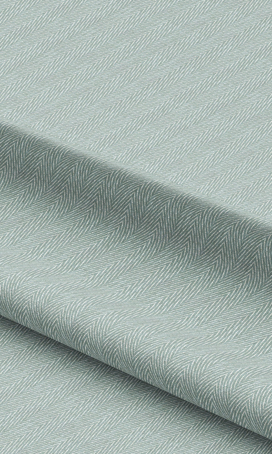 Herringbone Print Curtains / Drapes / Window Drapery Panels (Sage Green)