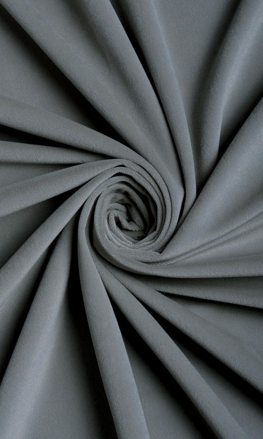 Velvet Curtain Panels (Gray)